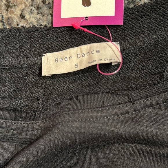 Bear Dance black distressed sleeveless sweatshirts NWT S - Picture 7 of 11